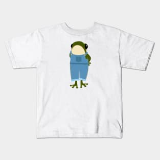 Frog in overalls Kids T-Shirt